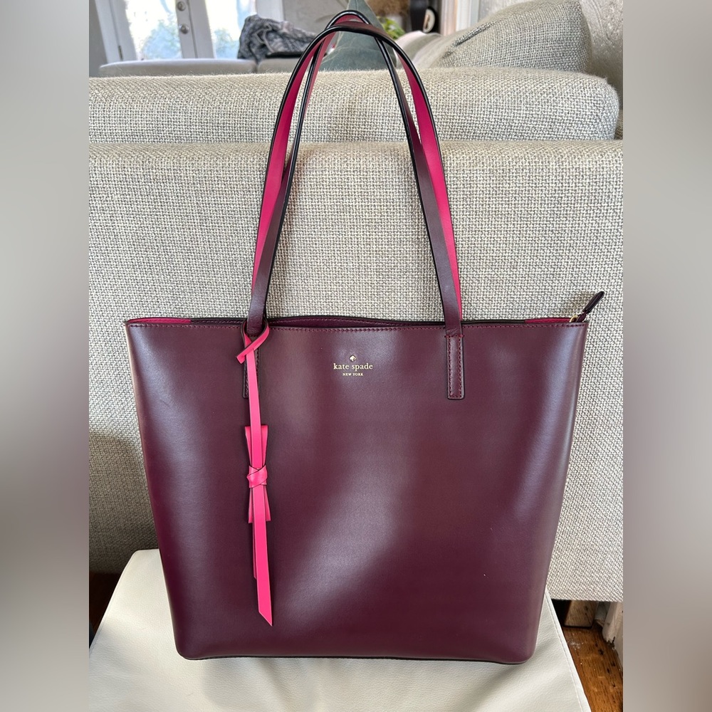 Maroon Kate Spade Tote